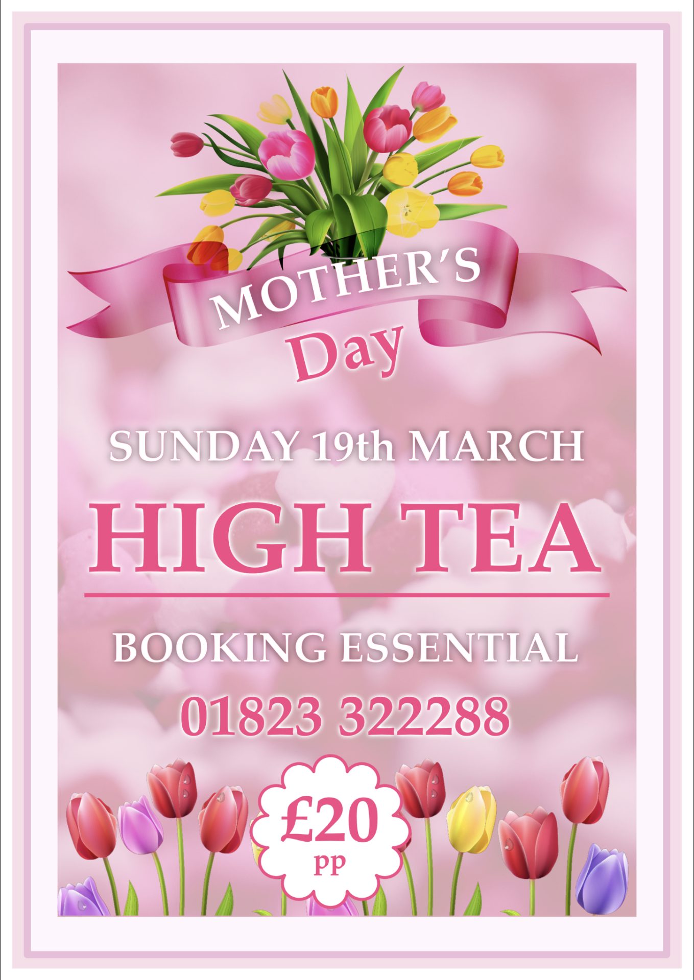 Mother’s Day High Tea – Sunday 19th March