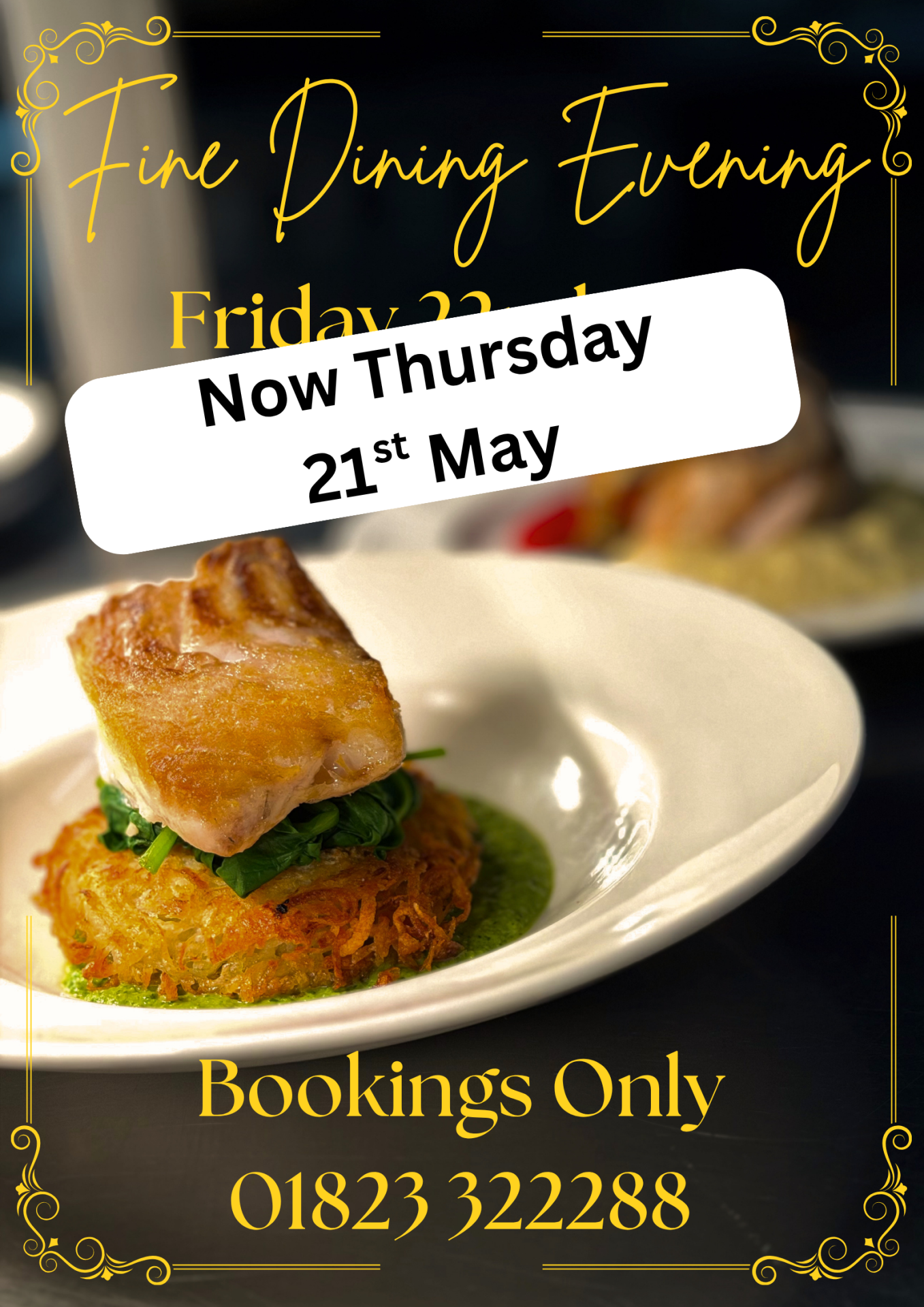 Fine Dining Evening – Thursday 21st May